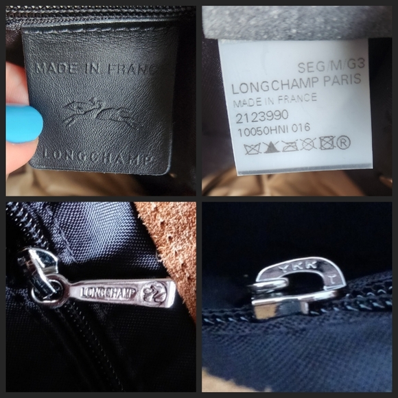 🖤RARE Longchamp🖤 - La Voyageuse Tan/Black Suede LGP Velours Vertical Tote - Picture 10 of 15